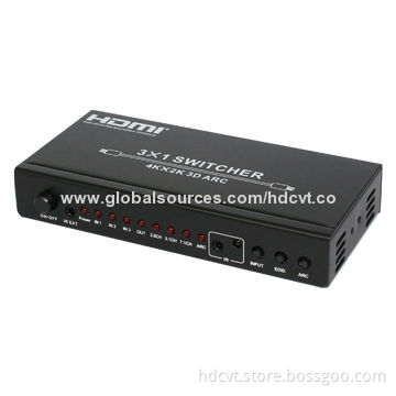 3-by-1 HDMI Switcher with ARC